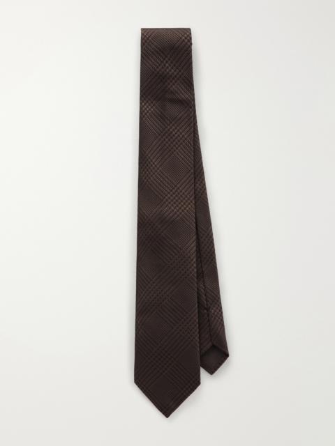 TOM FORD 7cm Prince of Wales Checked Silk-Jacquard Tie
