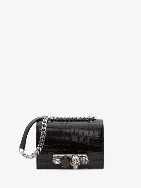 Alexander McQueen Women's Mini Jewelled Satchel in Black