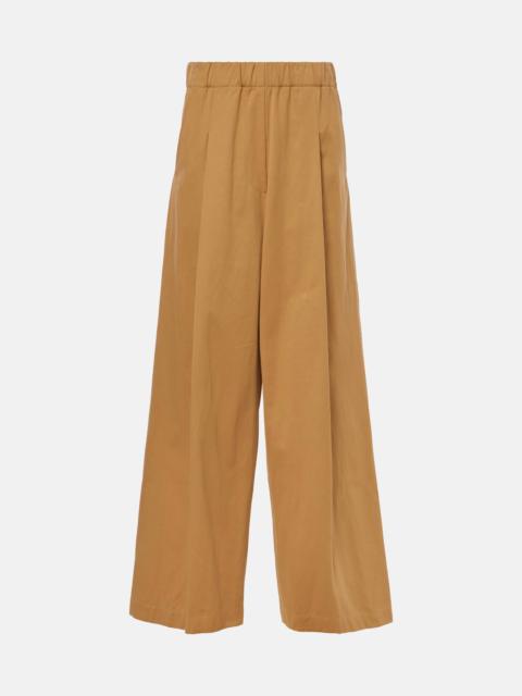 Dries Van Noten Cotton wide-leg pants