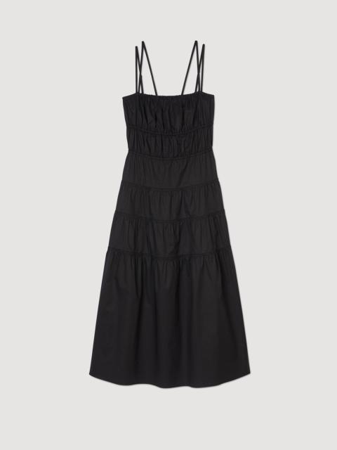 RUCHED MIDI DRESS