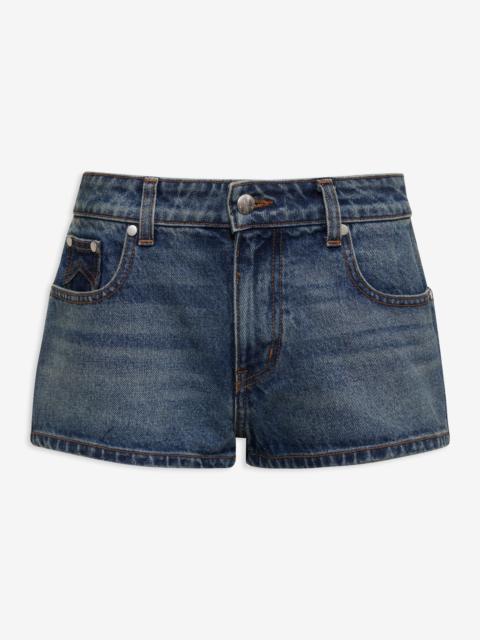 Rhude LOW-WAIST DENIM SHORTS