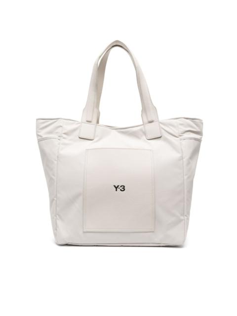 Y-3 Lux logo-print tote bag