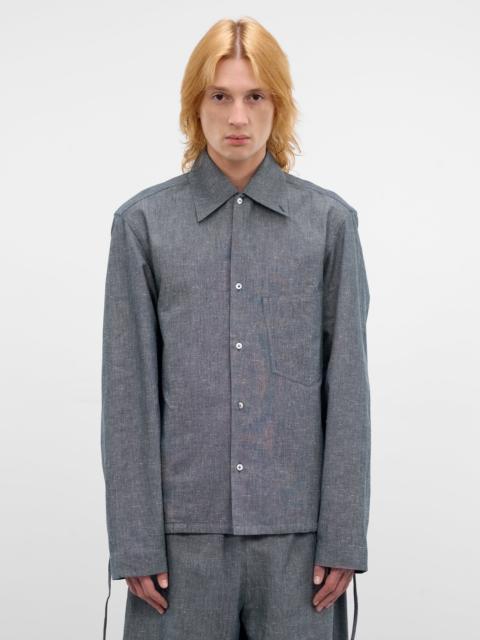 SETCHU Indigo Paper Chambray Shirt