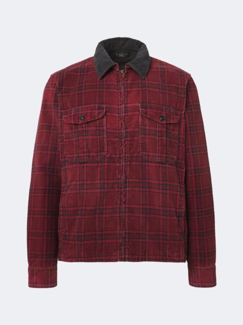 RRL by Ralph Lauren Plaid cotton corduroy overshirt