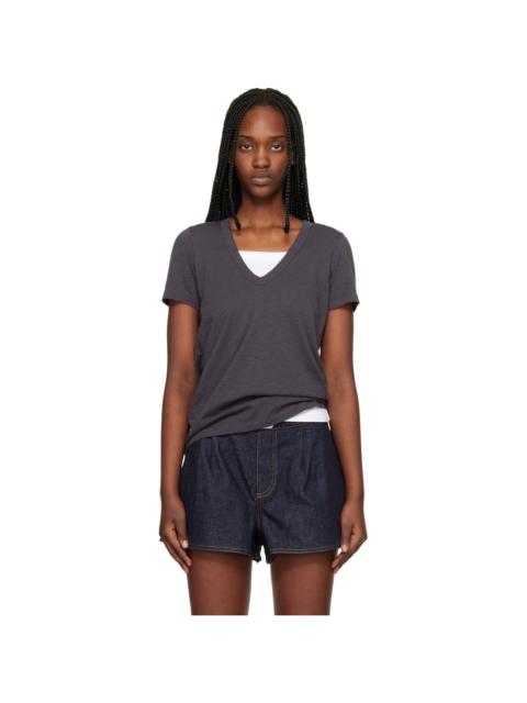rag & bone Gray 'The Slub Vee' T-shirt