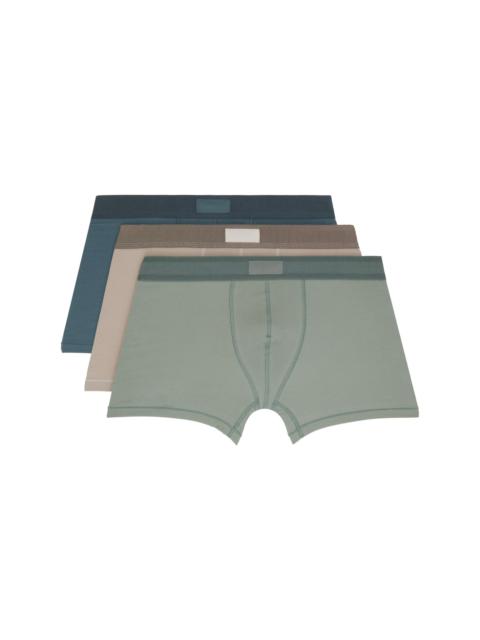 SKIMS Three-Pack Multicolor SKIMS Cotton 3" Boxer Briefs