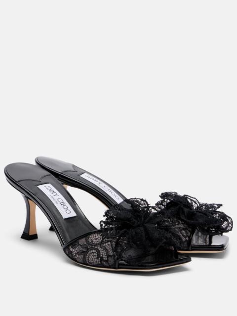 JIMMY CHOO Skye lace mules
