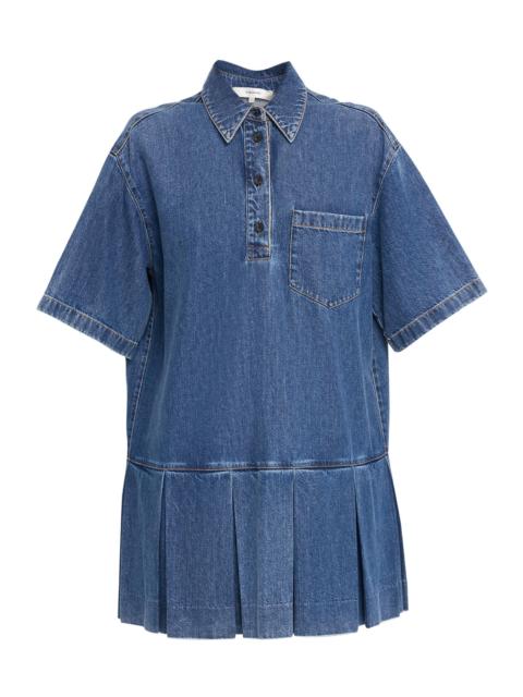 FRAME Women's The Tennis Denim Minidress - Blue