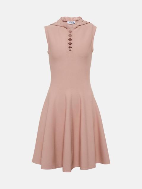 Alaïa Hooded knit minidress