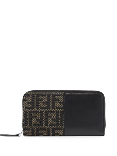 FENDI Fendi FF Jacquard Zip Around Wallet
