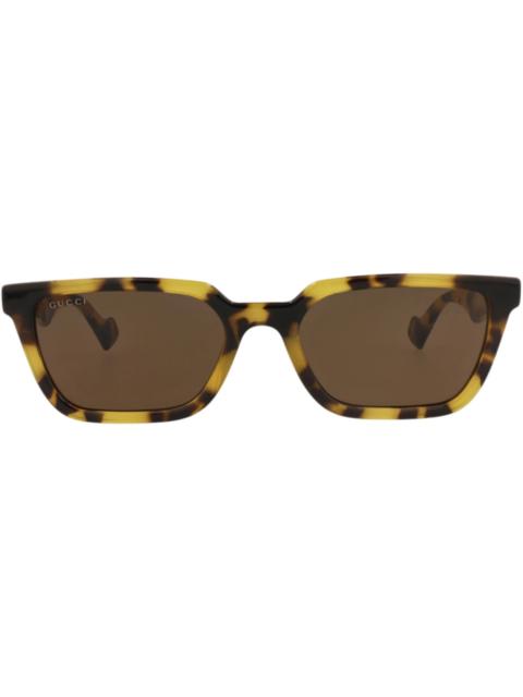 GUCCI Gucci Square-Frame Injection Sunglasses Yellow Yellow Brown (GG1539S-30014815-005)