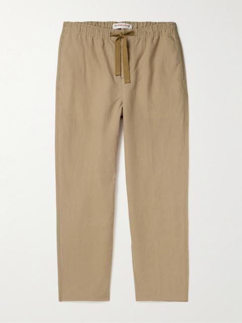 ORLEBAR BROWN Alex Tapered Linen Drawstring Trousers