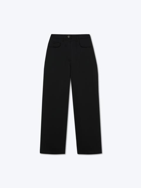 MARFA - Wide leg satin pants - Black