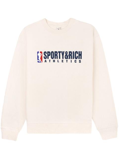 Sporty & Rich Team crew-neck cotton sweatshirt