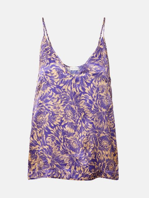 Dries Van Noten Floral silk camisole