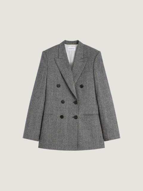 Givenchy DOUBLE-BREASTED CHECKED JACKET IN FLANNEL