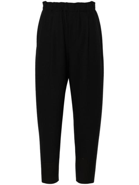 ISSEY MIYAKE plissÃ© cropped trousers