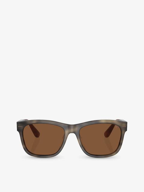 Brunello Cucinelli BC4003S Mr. Brunello rectangle-frame acetate sunglasses