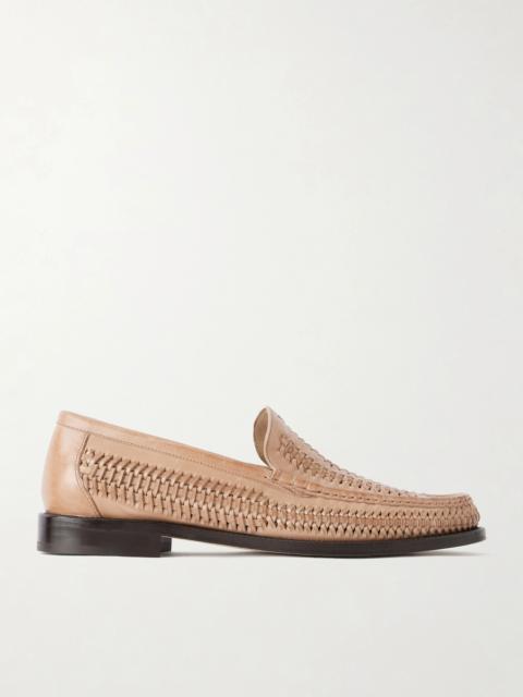 Brunello Cucinelli Woven Leather Loafers