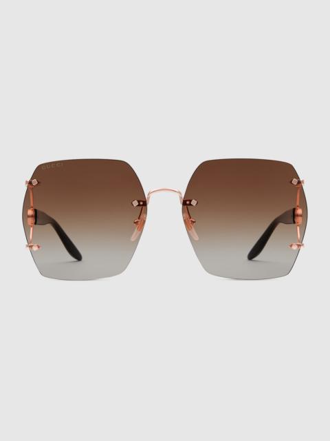 Geometric frame sunglasses