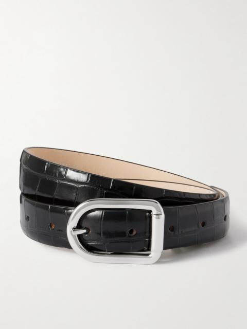 DÉHANCHE Mija Croc-effect Leather Belt