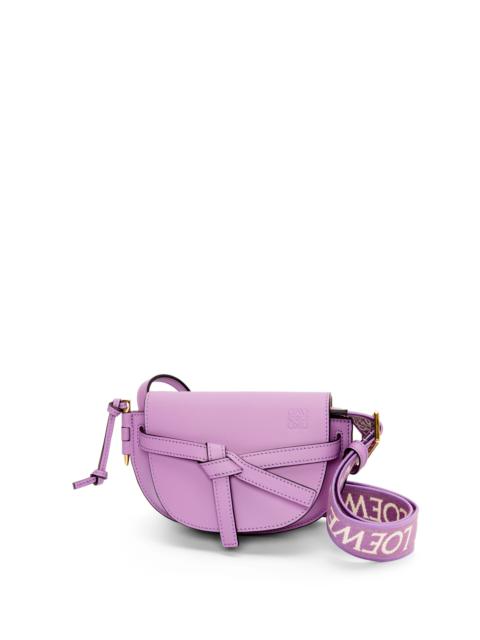 Loewe Mini Gate Dual bag in soft calfskin and jacquard