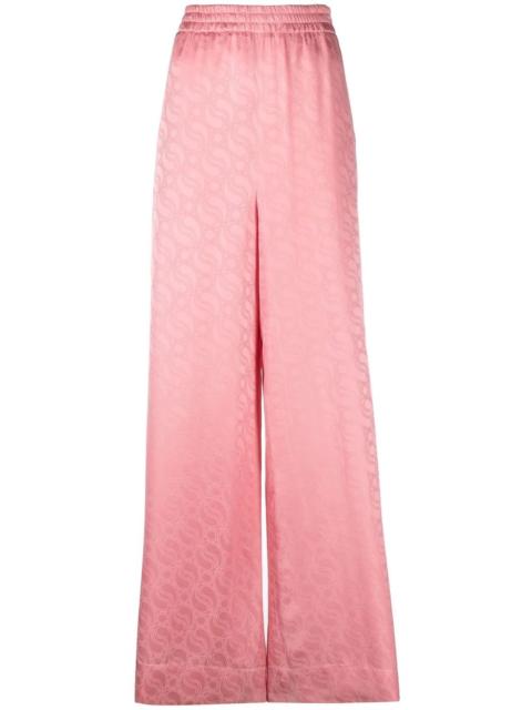 Stella McCartney logo-print palazzo trousers