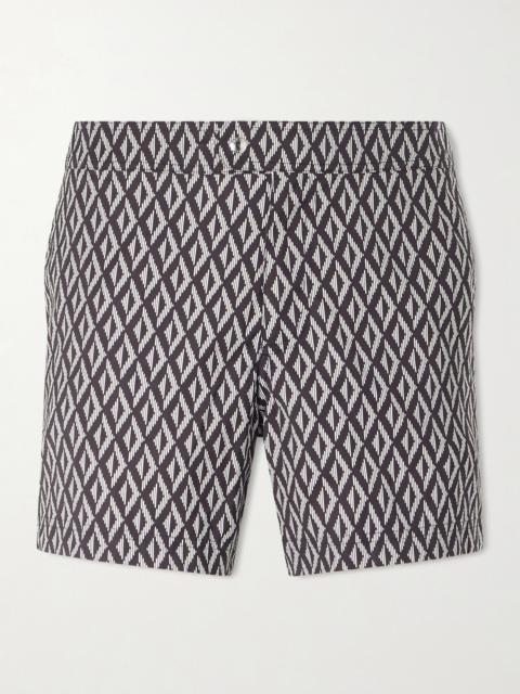 TOM FORD Straight-Leg Short-Length Printed Swim Shorts