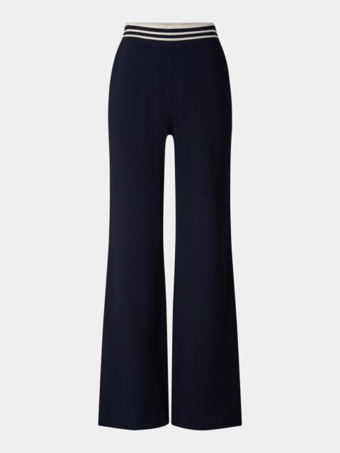 BOGNER Josie knitted trousers in Navy blue