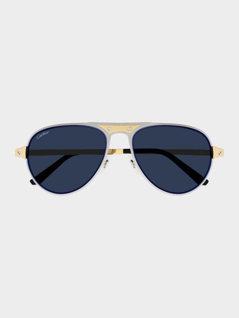 Cartier Santos Evolution 58MM Pilot Sunglasses