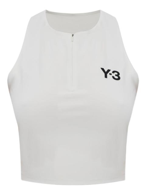 Y-3 zip-front logo top