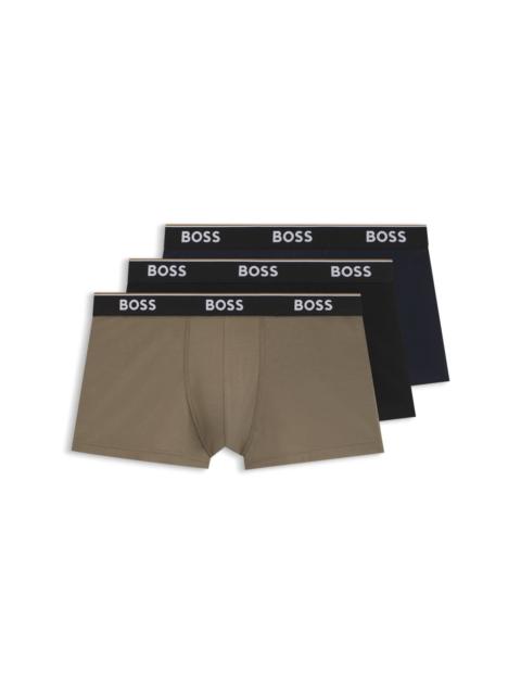BOSS THREE-PACK STRETCH-COTTON TRUNKS