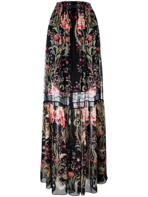 Roberto Cavalli 'Galaxy Garden' maxi skirt