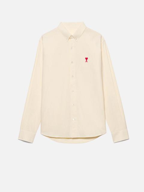 AMI Paris Striped Button-Down Ami De Coeur Shirt