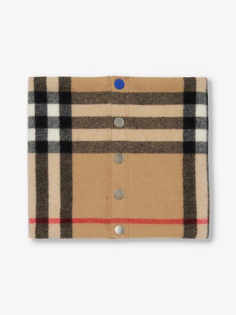 Burberry Check-pattern cashmere snood