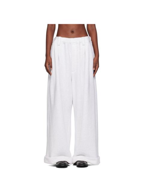 Meryll Rogge Gray Drawstring Chino Lounge Pants