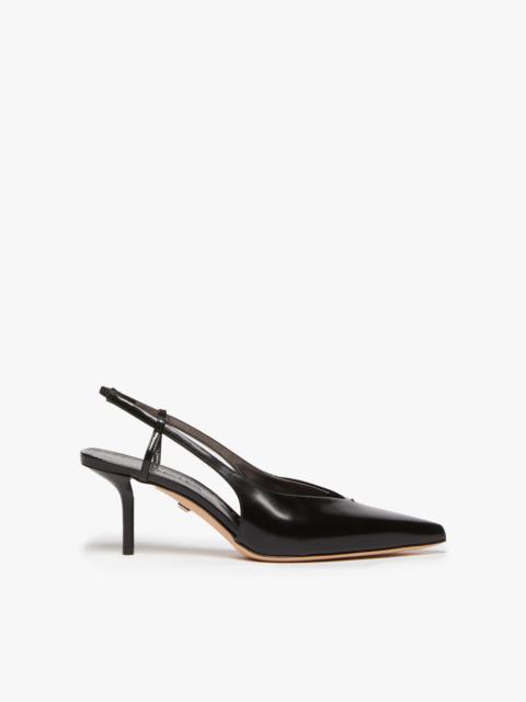 Max Mara MMSLING Leather slingback court shoes
