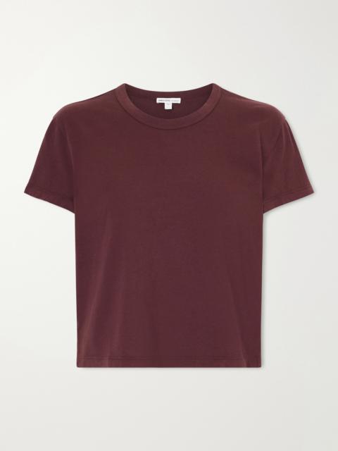 JAMES PERSE Cropped Cotton-jersey T-shirt