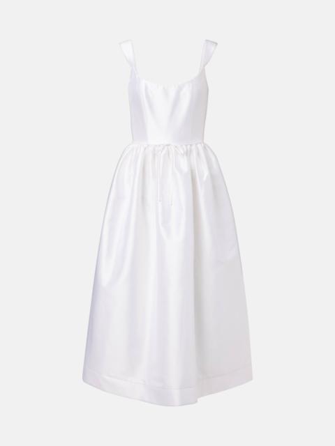 markarian Apple cotton and silk midi dress