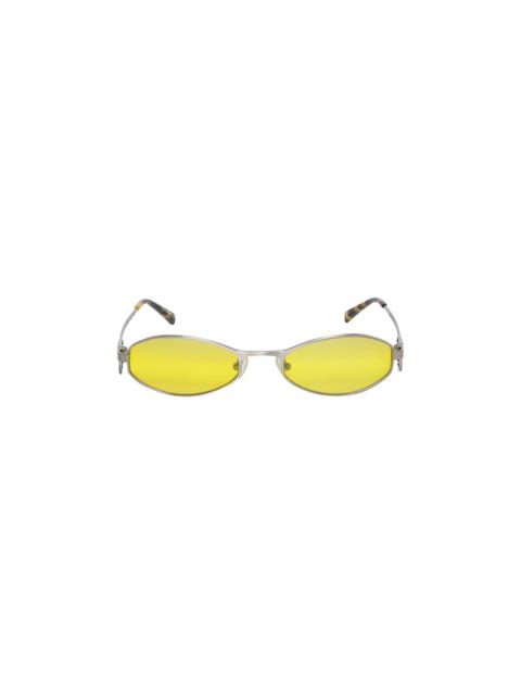 Marine Serre Marine Serre x Vuarnet Swirl Frame Oval Sunglasses 'Yellow'