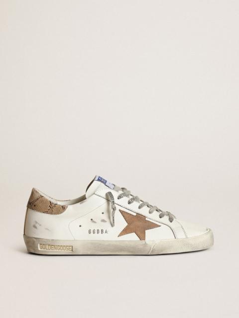 Super-Star with a tobacco suede star and beige heel tab