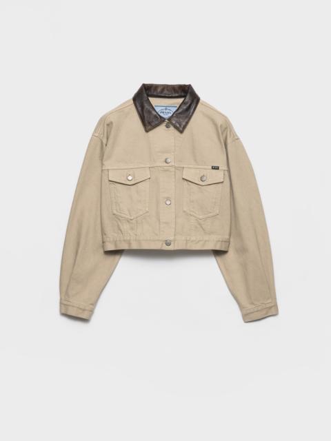 Prada Cropped old denim jacket