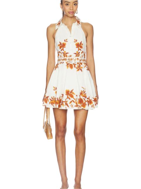 HEMANT & NANDITA Short Dress With Buckle Belt