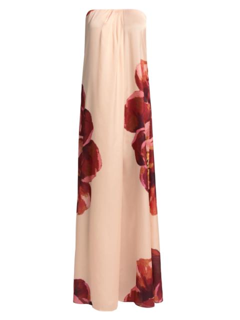 MISA Women's Divina Peony Strapless Maxi Dress - Peony Love
