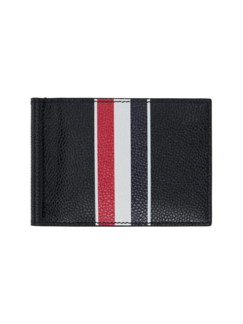 Thom Browne Black RWB Stripe Money Clip Wallet