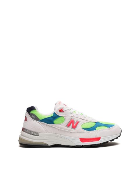 992 "White Neon Cyan" sneakers