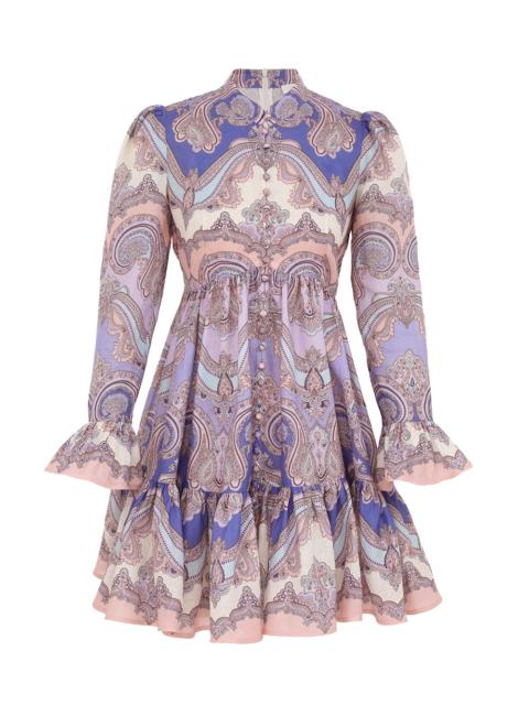 Zimmermann MAXINE LONG SLEEVE MINI DRESS