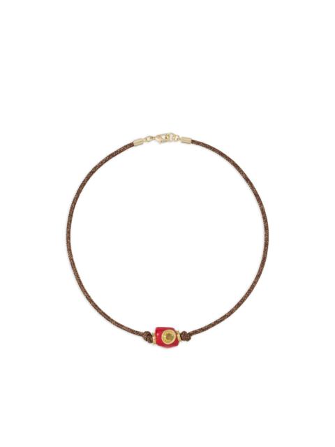 ROXANNE ASSOULIN Coral Tube cord necklace