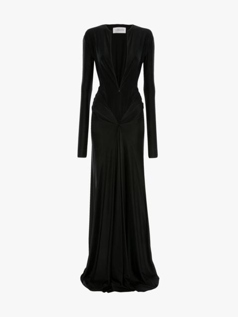Cut-Out Gown In Black