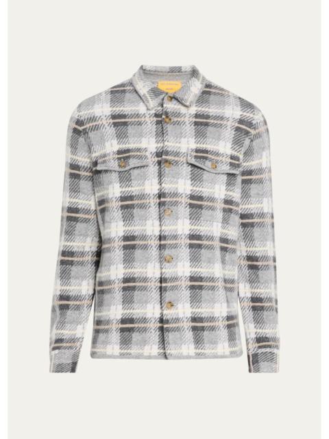 GUEST IN RESIDENCE Men's Plaid Cashmere Shirt